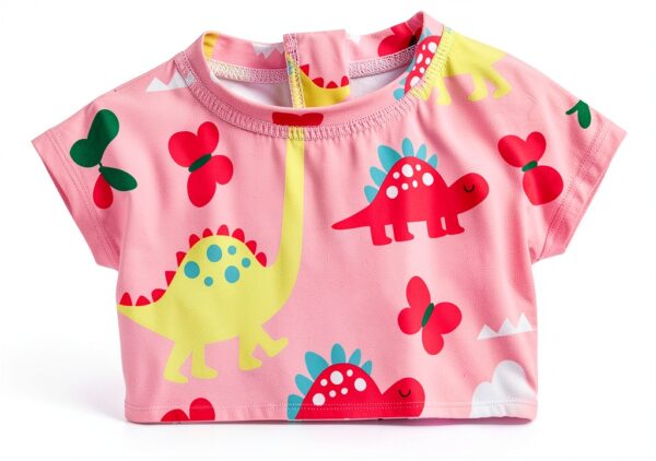 Baby Girls Rash Guard UPF 50 Sun Protection Quick Dry-2
