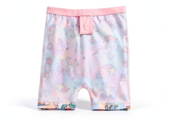 Pink Girls UPF 50 Swimwear Quick Drying Baby One Piece-4