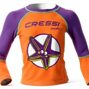 Cressi Baby Girls Rash Guard Shirt UV Protection Orange-0