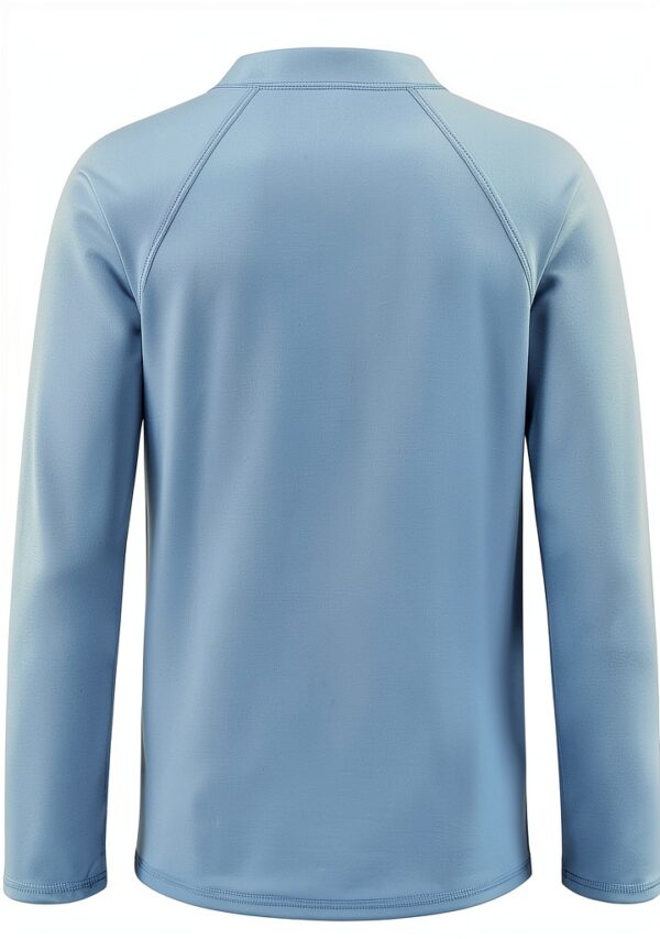 Boys UPF 50 Rash Guard Long Sleeve Swim Shirt Zipper-1