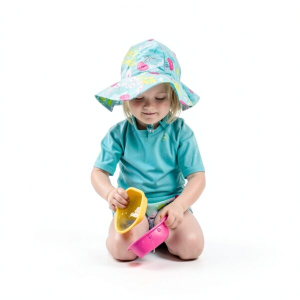 i play UPF 50 Rash Guard Shirt Blue Baby Girls Sun-2
