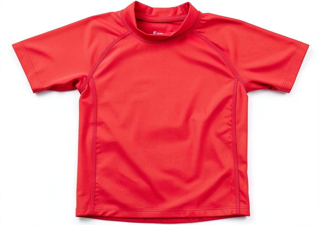 Baby wearing Horano rash guard shirt during beach play showing sand and water resistance