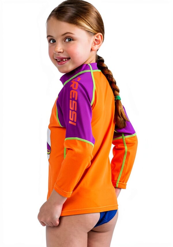 Cressi Baby Girls Rash Guard Shirt UV Protection Orange-3