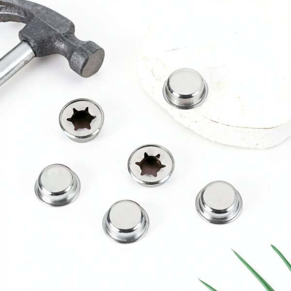3/8" Spring Steel Push On Nut Axle Caps 6PCS by Xelsluthe Push Nuts-3
