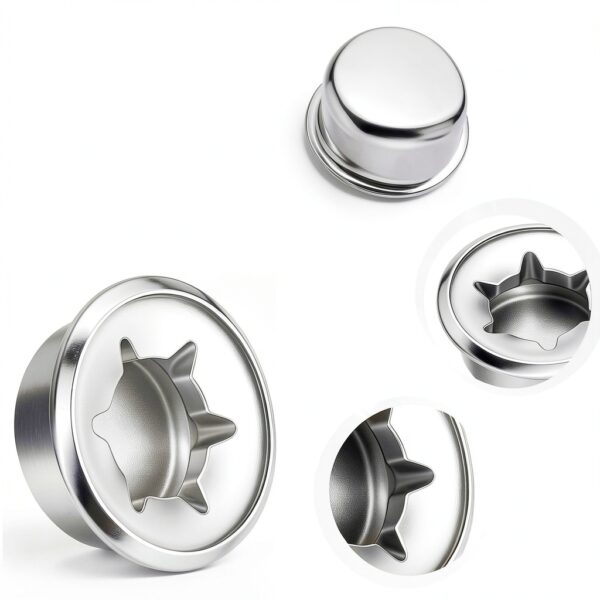 3/8" Spring Steel Push On Nut Axle Caps 6PCS by Xelsluthe Push Nuts-2