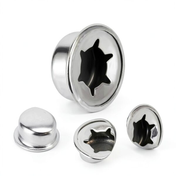 3/8" Push on Pushnut Caps by TAHULIK – Spring Steel, 6‑Piece Set-2