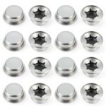 Push On Pushnut Caps Hpmjz Spring Steel 3/8" Axle Cap Nut Zinc Plating-0