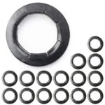 16 Pcs Dolly Wheel Lock Washers Magluv Steel Push-On for 5/8" Axle-0