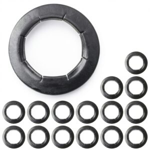 16 Pcs Dolly Wheel Lock Washers Magluv Steel Push-On for 5/8" Axle-0