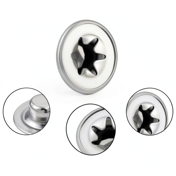1/4" Push on Pushnut Caps by Gtziqa 8pcs Spring Steel Truck Nuts-2