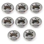 Silver Push Nut Axle Cap Washer 5/16in – 8pcs Alloy Fastener-0