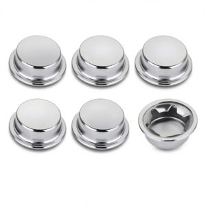 Push on Pushnut Cap 5/8 Inch Axle Sliverdew 6 Pack Steel Washer Caps-0