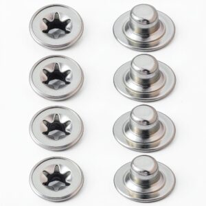 1/4" Push on Pushnut Caps by Gtziqa 8pcs Spring Steel Truck Nuts-0