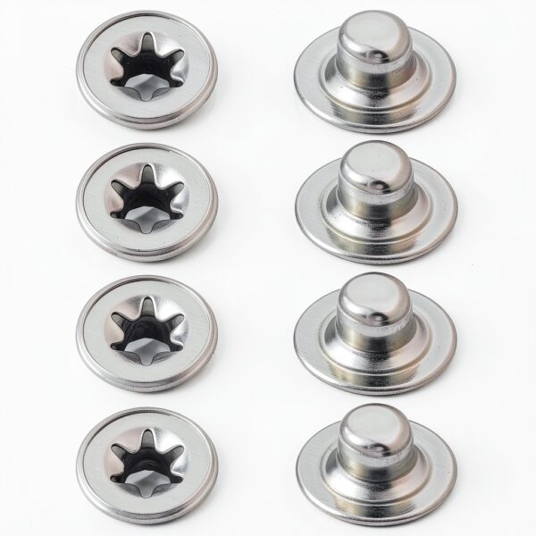 1/4" Push on Pushnut Caps by Gtziqa 8pcs Spring Steel Truck Nuts-0