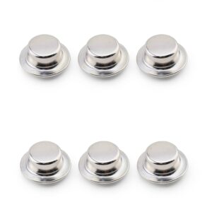Axle Push Nut 6PCS Silver Spring Steel Nut by TAODAN for Lawn Mower-0