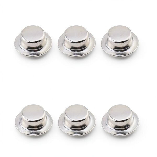 Axle Push Nut 6PCS Silver Spring Steel Nut by TAODAN for Lawn Mower-0