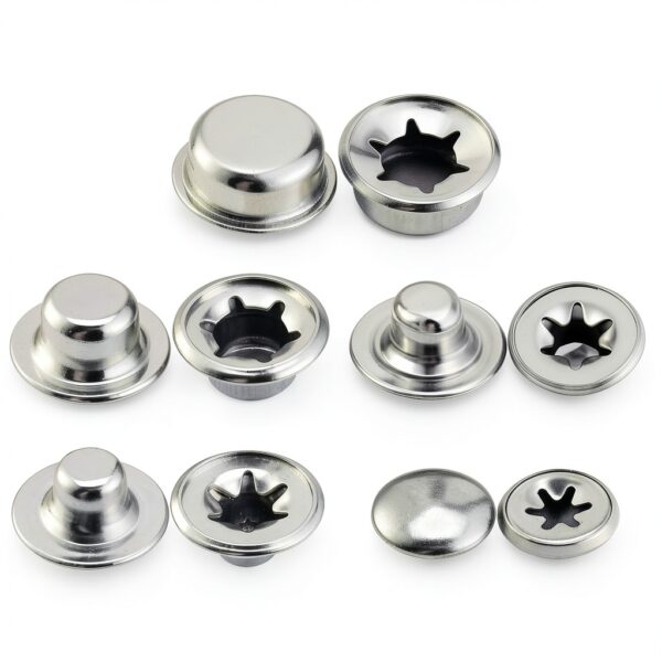 Push on Pushnut Cap Stud Kit Qulkws Spring Steel Axle Caps M4-M10-0