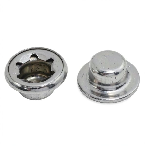 Silver Push Nut Axle Cap Washer 5/16in – 8pcs Alloy Fastener-2