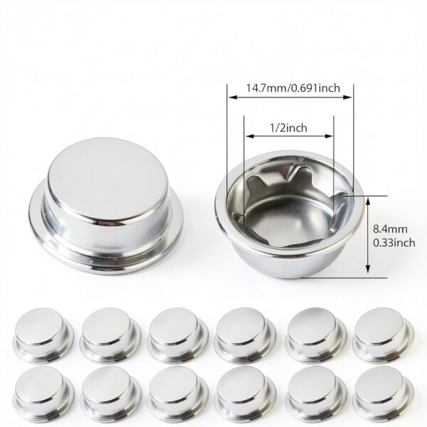 12PCS Dolly Wheel Lock Washer Stainless 1/2 Axle Caps Classicseali-1