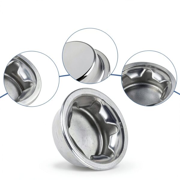 12PCS Dolly Wheel Lock Washer Stainless 1/2 Axle Caps Classicseali-2