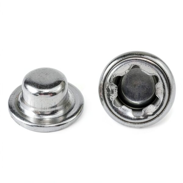 Silver Push Nut Axle Cap Washer 5/16in – 8pcs Alloy Fastener-4