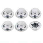 1/2 Push Nut Axle Cap, 6 Pack Spring Steel Zinc Plated for Hand Trucks-0