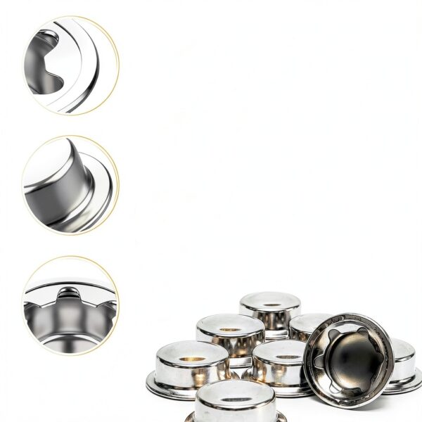 8PCS 1/2" Push Nuts Axle Caps, Spring Steel Push-On Retainers by-3
