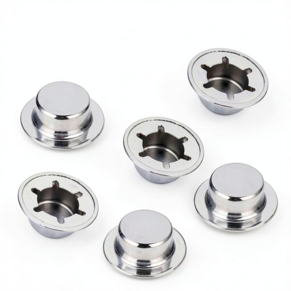 1/2 Push Nut Axle Cap, 6 Pack Spring Steel Zinc Plated for Hand Trucks-3