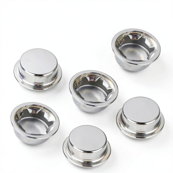Push on Pushnut Cap 5/8 Inch Axle Sliverdew 6 Pack Steel Washer Caps-1