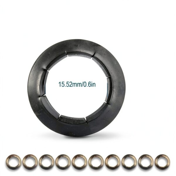 Push Nuts Giokyi 5/8" Dolly Wheel Lock Washers Spring Steel 10 Pack-1