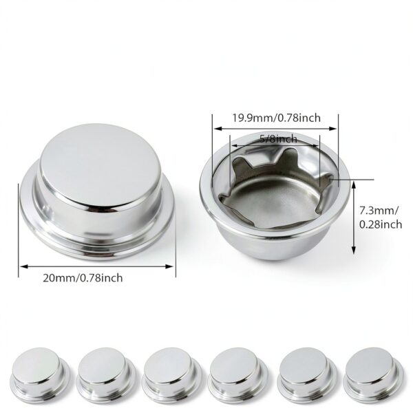 Push on Pushnut Cap 5/8 Inch Axle Sliverdew 6 Pack Steel Washer Caps-3