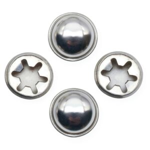 Push On Pushnut Caps FDXGYH 4pcs Spring Steel Fits 1/2" Axles-0