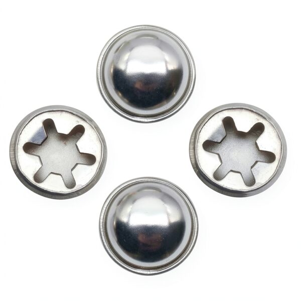 Push On Pushnut Caps FDXGYH 4pcs Spring Steel Fits 1/2" Axles-0